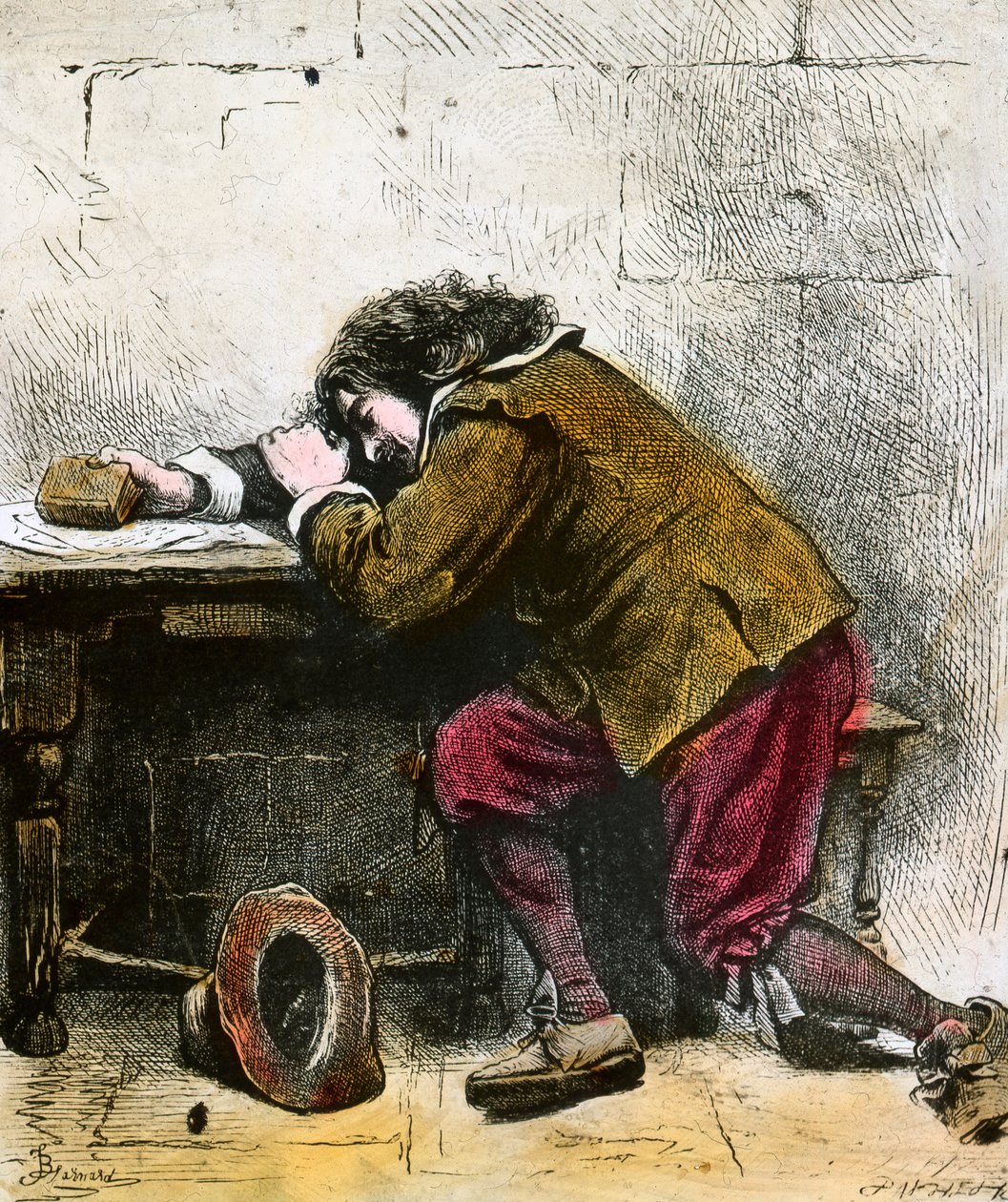 Śniący John Bunyan, XVII wiek, koniec XIX lub początek XX wieku autorstwa Unbekannt