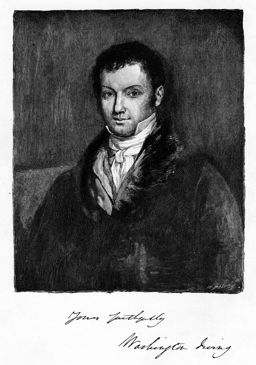 John Byrom, XVIII-wieczny angielski pisarz i poeta urodzony w Manchesterze, 1821 autorstwa Unbekannt