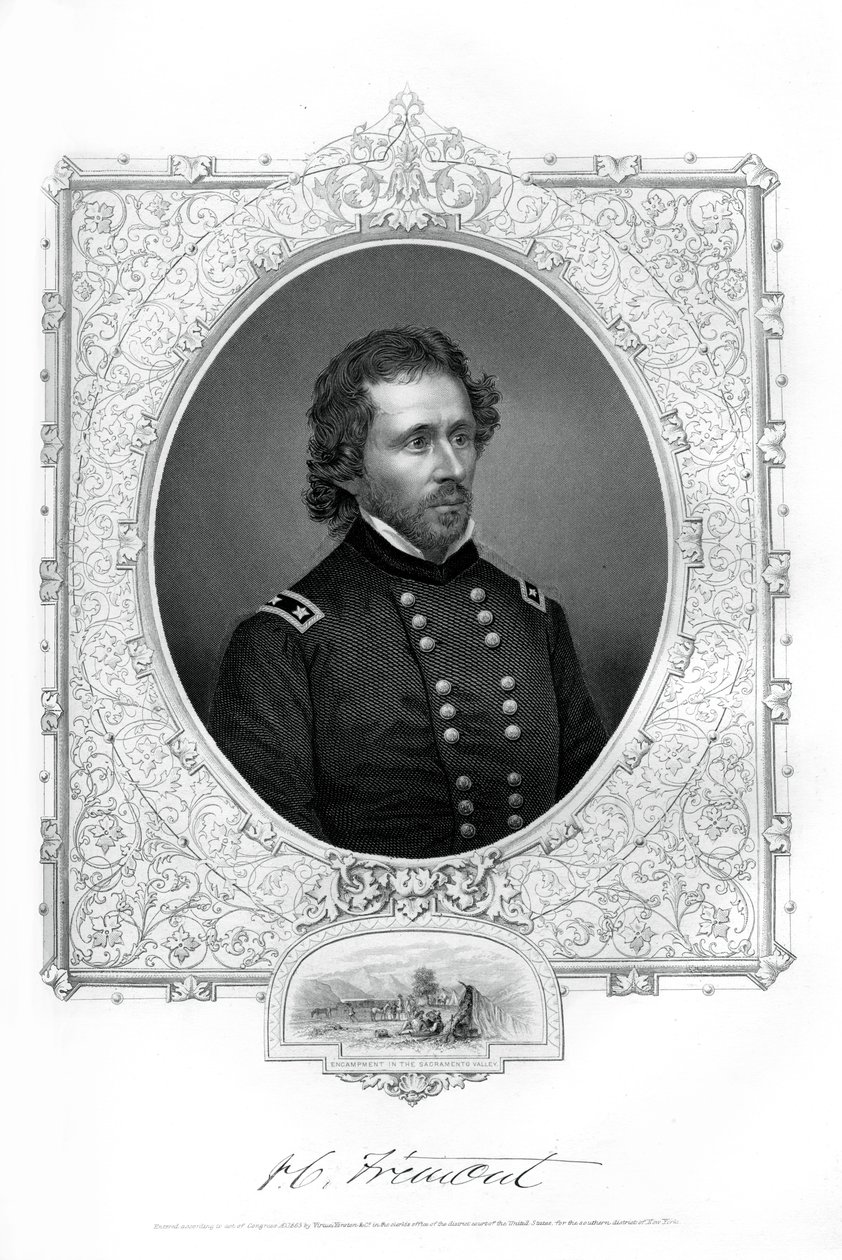 John C Fremont, amerykański żołnierz, odkrywca i kandydat na prezydenta, 1862-1867 autorstwa Unbekannt