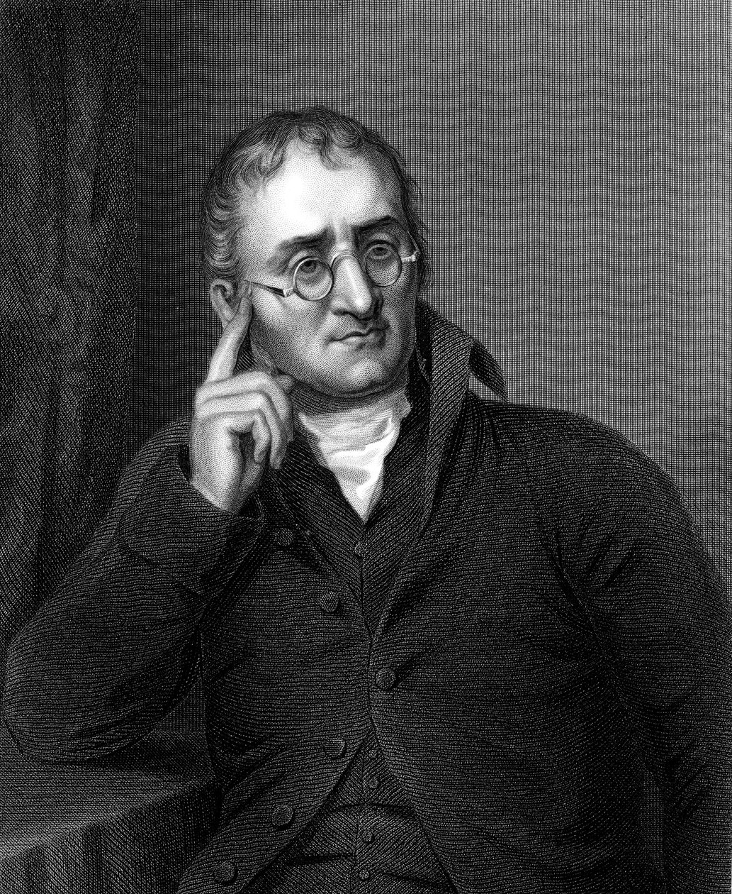 John Dalton, angielski chemik, ok. 1860 r. autorstwa Unbekannt