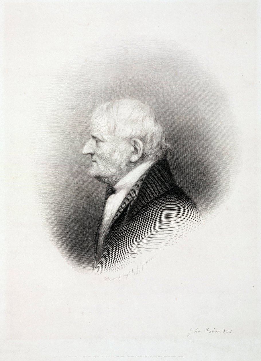 John Dalton, angielski chemik, początek XIX wieku autorstwa Unbekannt