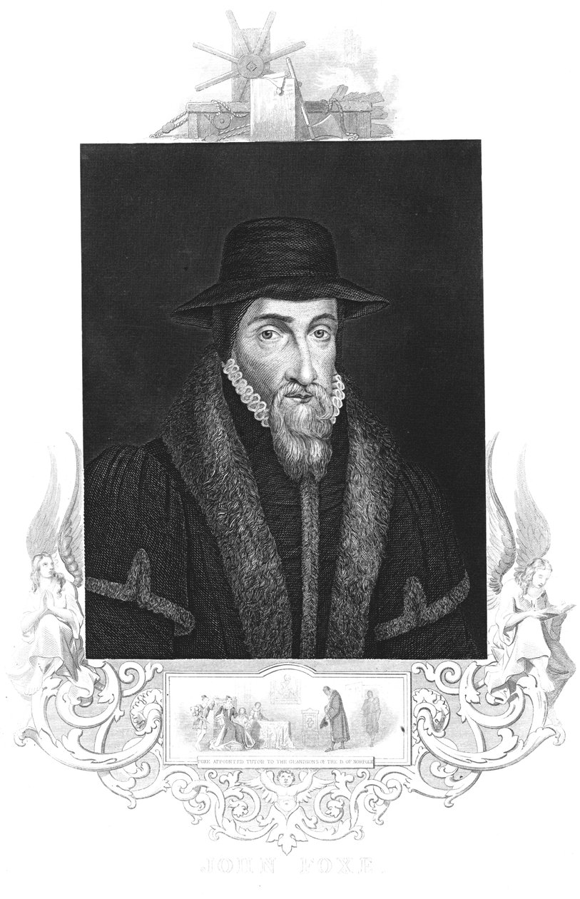 John Foxe, XVI-wieczny angielski martyrolog, ok. 1880 r. autorstwa Unbekannt