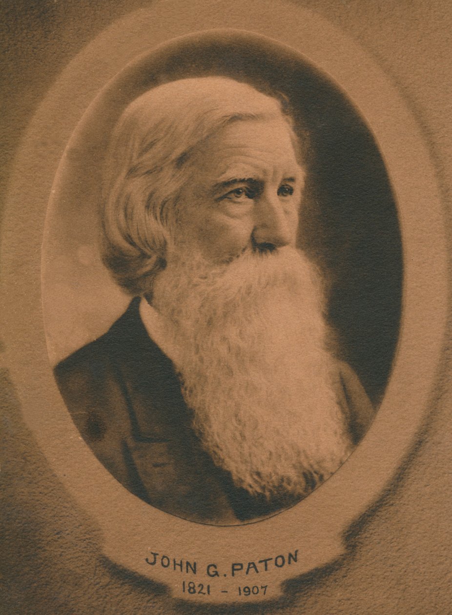 John Gibson Paton 1824-1907, urodzony w Szkocji misjonarz protestancki, ok. 1910 r. autorstwa Unbekannt