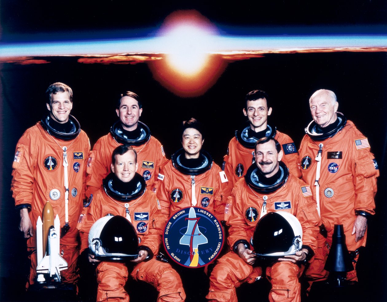 John Glenn i załoga, czerwiec 1998 autorstwa Unbekannt