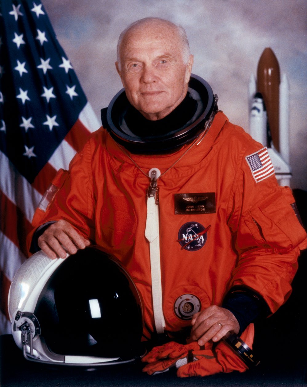 John H Glenn, amerykański astronauta, maj 1998 autorstwa Unbekannt