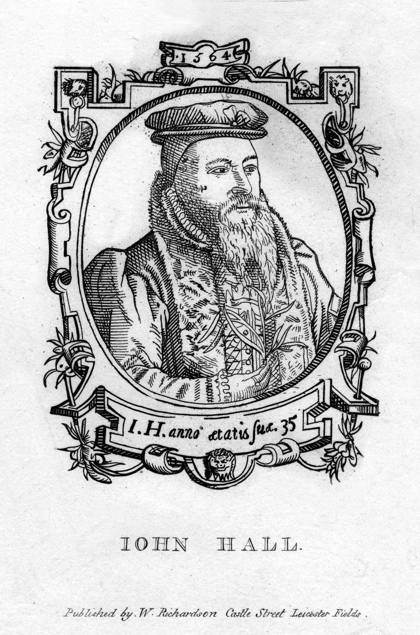 John Hall c1575-1635, angielski lekarz autorstwa Unbekannt