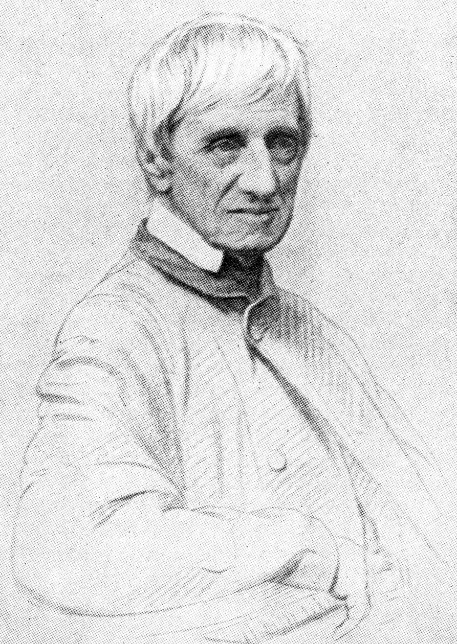 John Henry Newman 1801-1890, brytyjski kardynał autorstwa Unbekannt