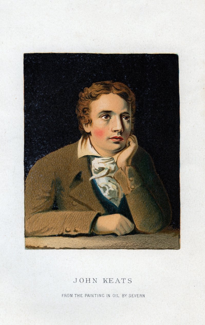 John Keats, angielski poeta, XIX wiek autorstwa Unbekannt