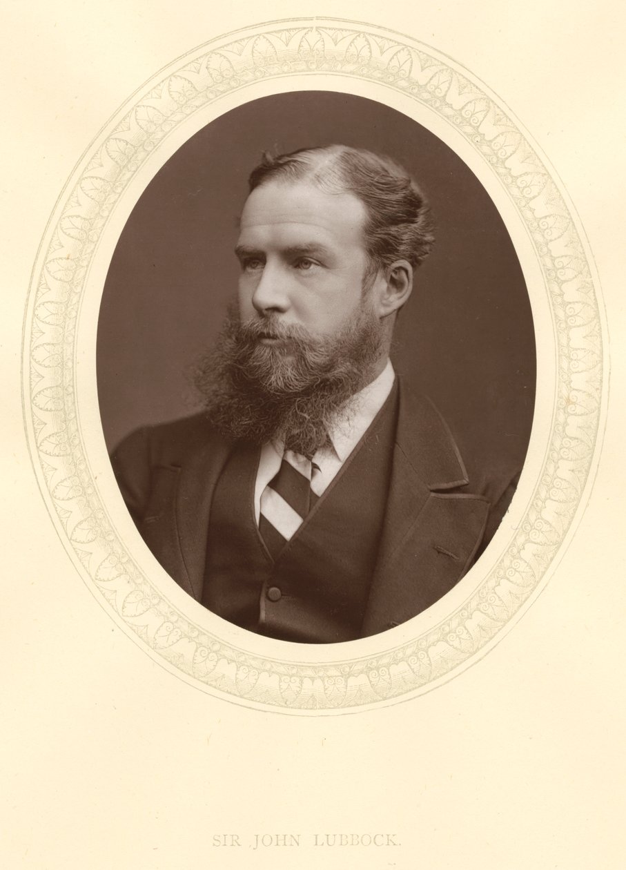 John Lubbock, pierwszy baron Avebury, angielski bankier, archeolog, przyrodnik i polityk, c1880 autorstwa Unbekannt