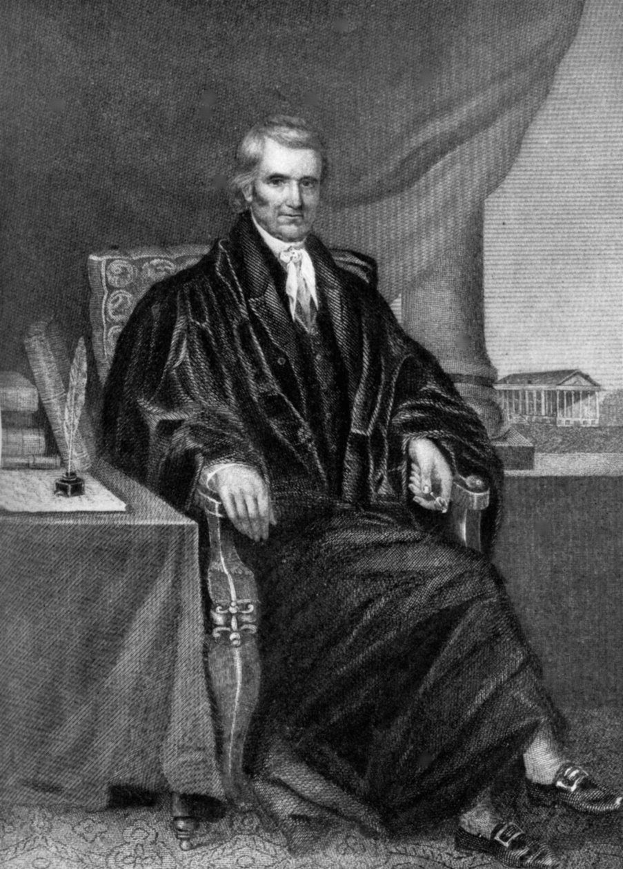 John Marshall 1755-1835, amerykański mąż stanu i prawnik, XIX w. 1908 autorstwa Unbekannt