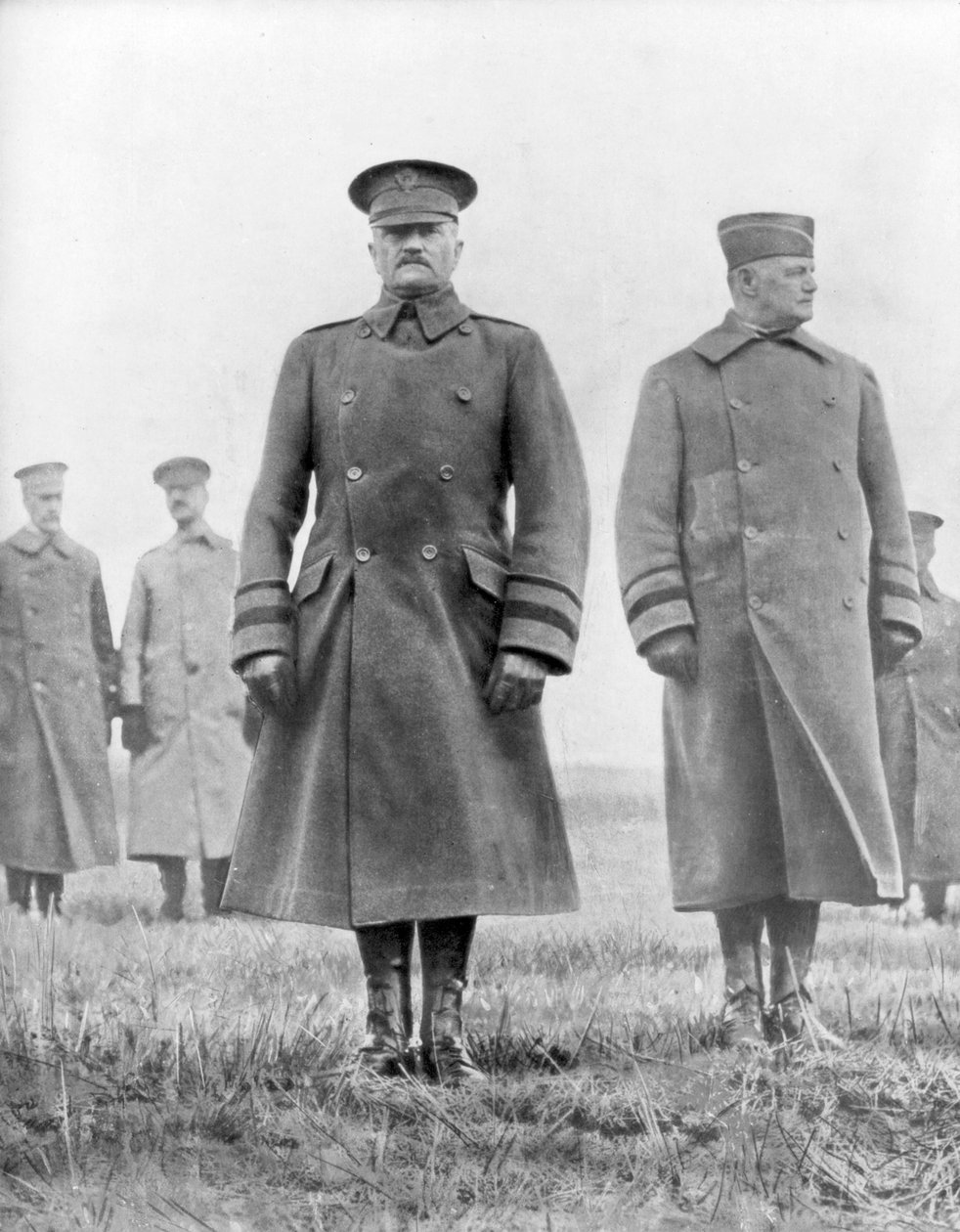John Pershing i Hunter Liggett, generałowie z I wojny światowej, marzec 1918 r. autorstwa Unbekannt