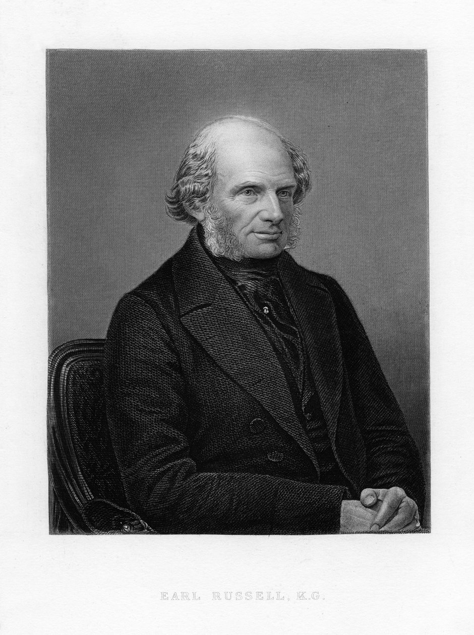 John Russell, 1. hrabia Russell, brytyjski wig i polityk liberalny, c1870 autorstwa Unbekannt