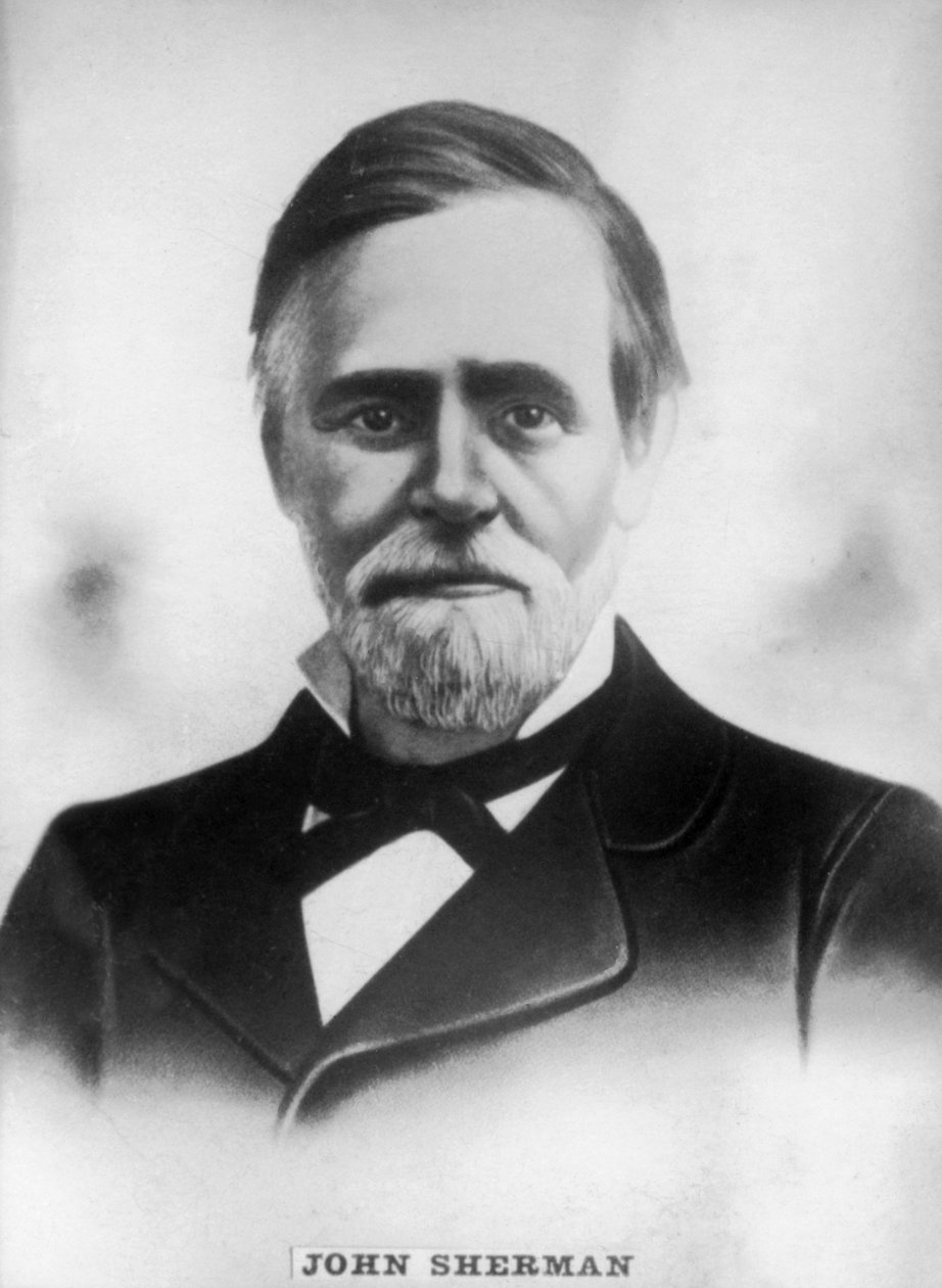 John Sherman 1823-1900, reprezentant amerykańskich republikanów i senator podczas wojny domowej, ok. 1910 r autorstwa Unbekannt