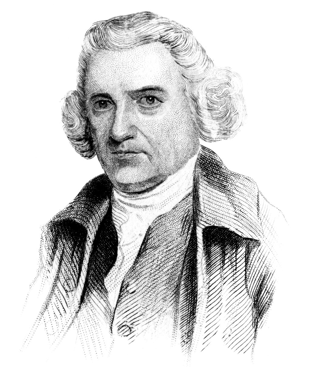 John Smeaton, XVIII-wieczny angielski inżynier budownictwa, ok. 1850 r. autorstwa Unbekannt
