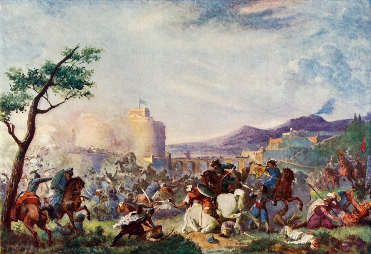 Jan Sobieski na odsieczy wiedeńskiej, 1683, c1915. autorstwa Unbekannt