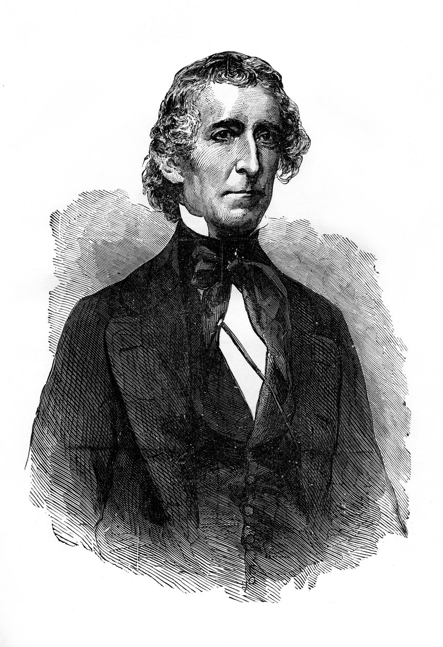 John Tyler, dziesiąty prezydent Stanów Zjednoczonych, 1872 r. autorstwa Unbekannt