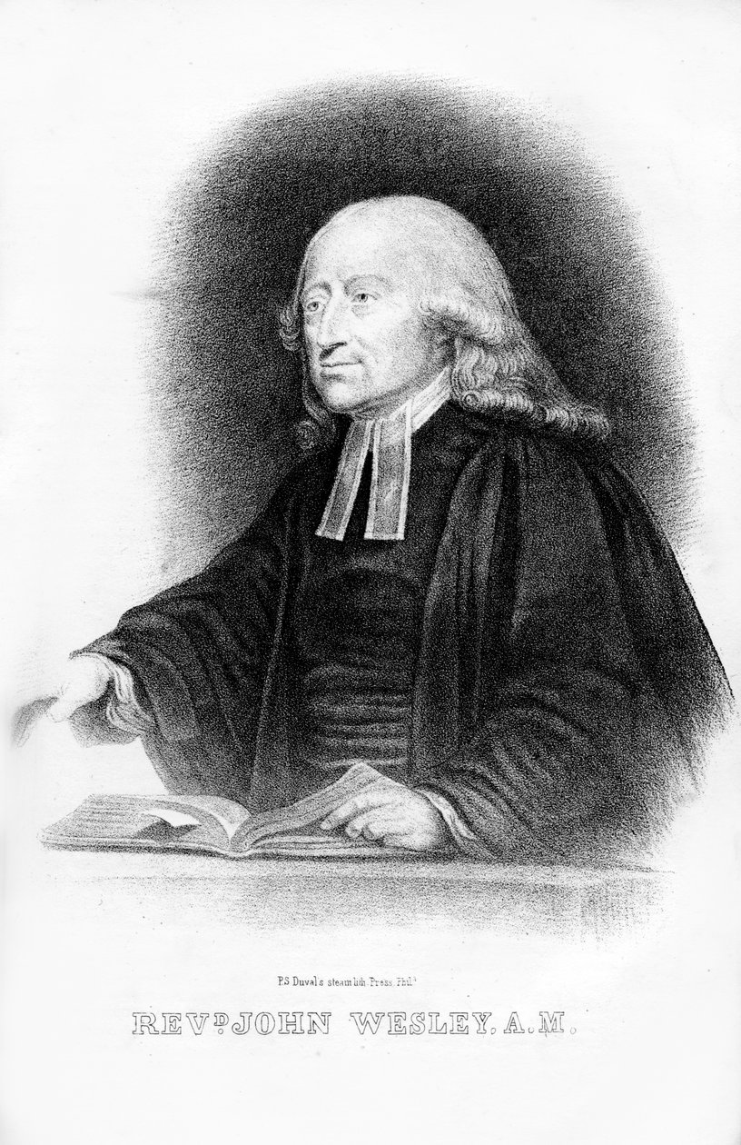 John Wesley, minister angielski, 1854 autorstwa Unbekannt