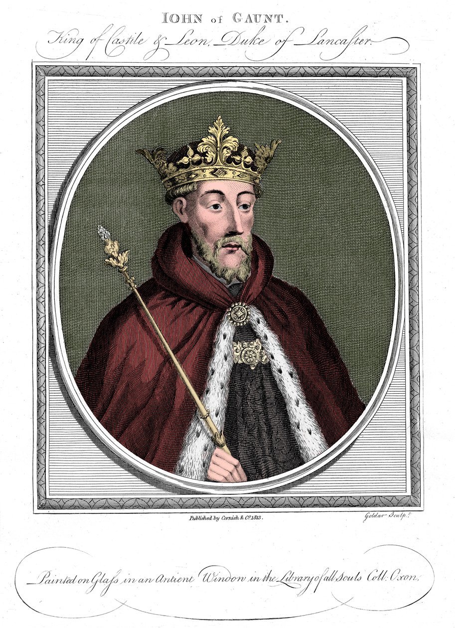 Jan Gaunt, książę Lancaster 1340-1399 autorstwa Unbekannt