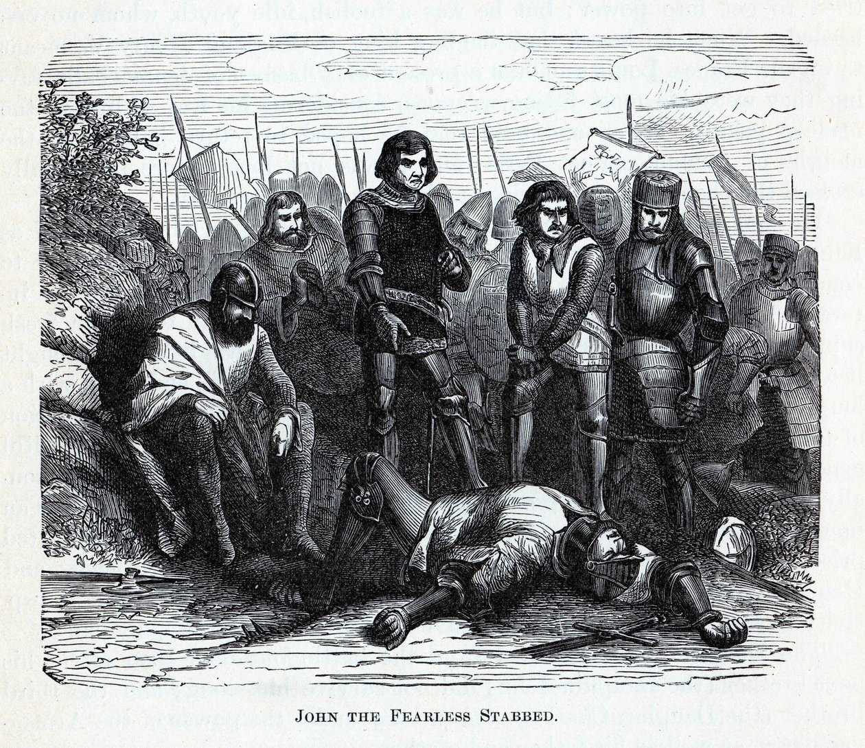 Jan Nieustraszony dźgnięty, 1882 autorstwa Unbekannt