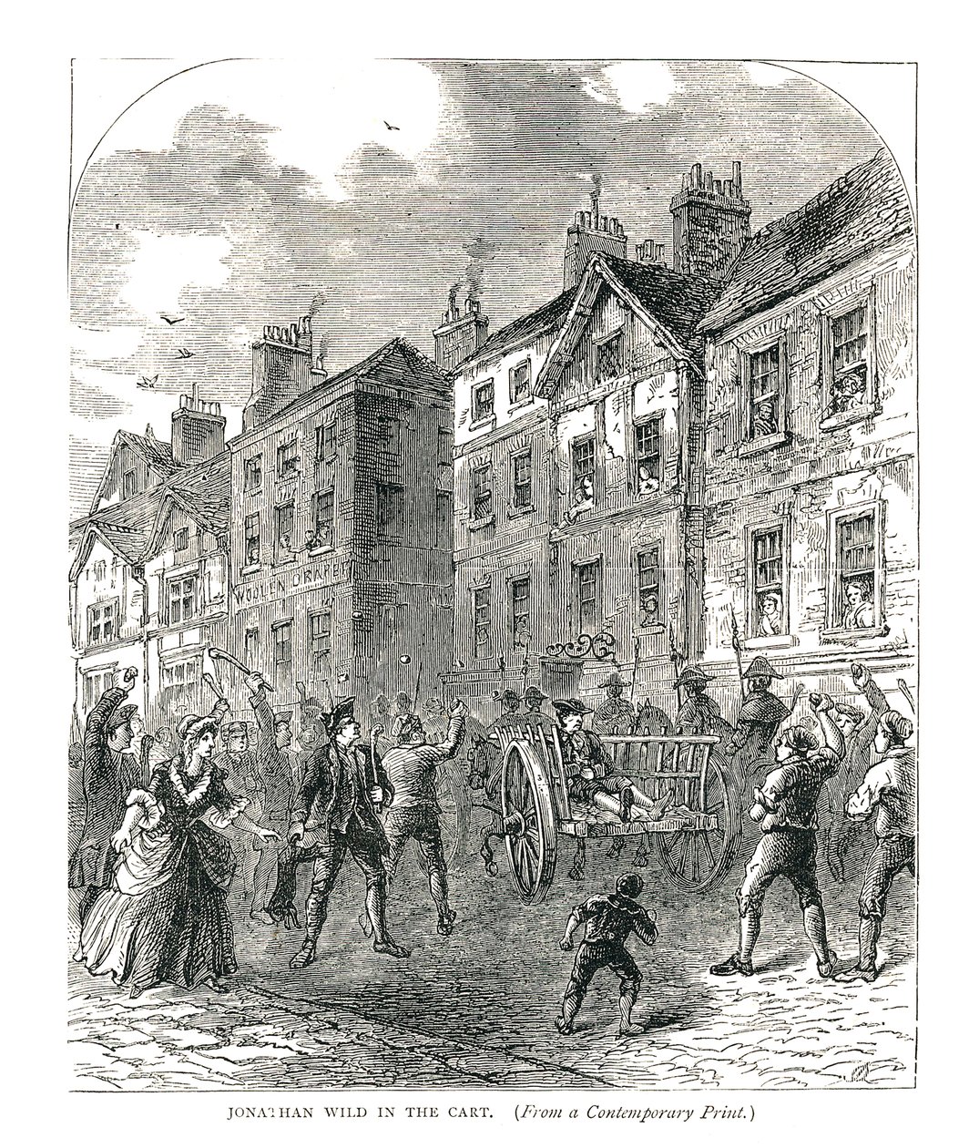 Jonathan Wild w wózku, 1878 autorstwa Unbekannt