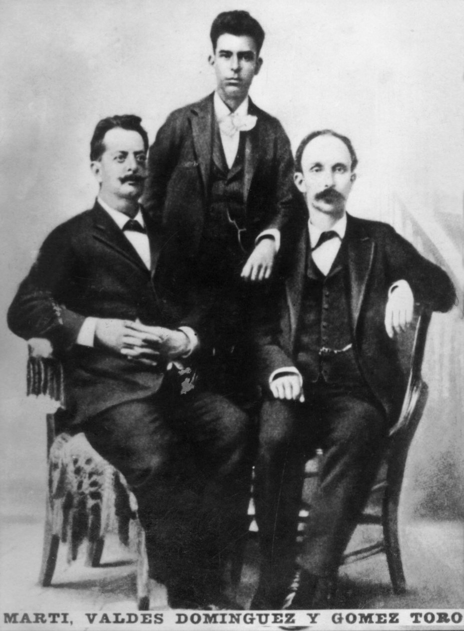Jose Marti, Fermin Valdes Dominguez i Gomez Toro, Key West, Floryda, USA, 1894 c1910 autorstwa Unbekannt