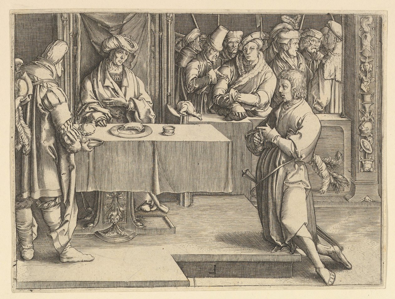Joseph Interpreting Pharoahs Dreams kopia, 1640-70. autorstwa Unbekannt