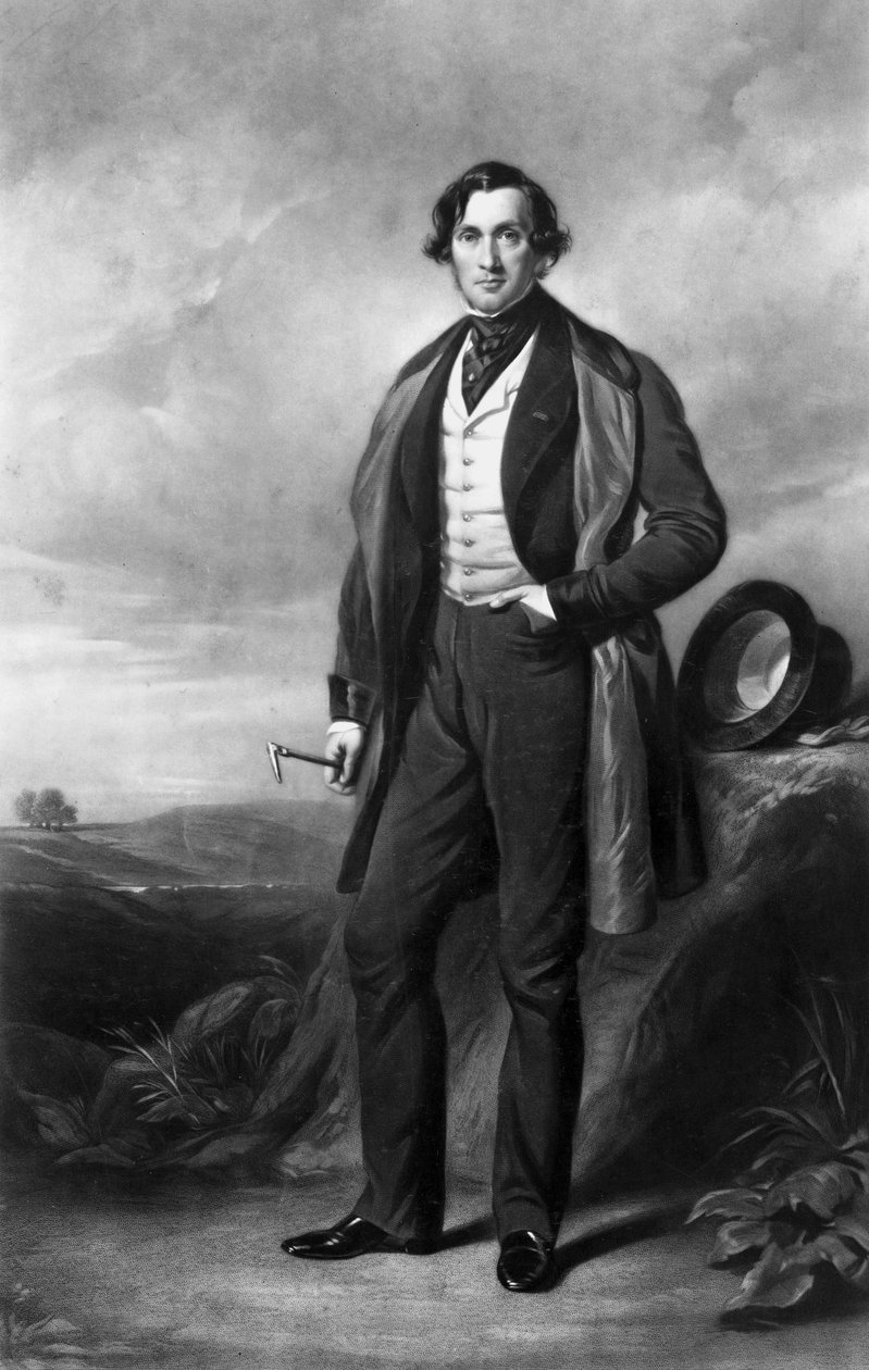 Joseph Locke, angielski inżynier budownictwa i budowniczy kolei autorstwa Unbekannt