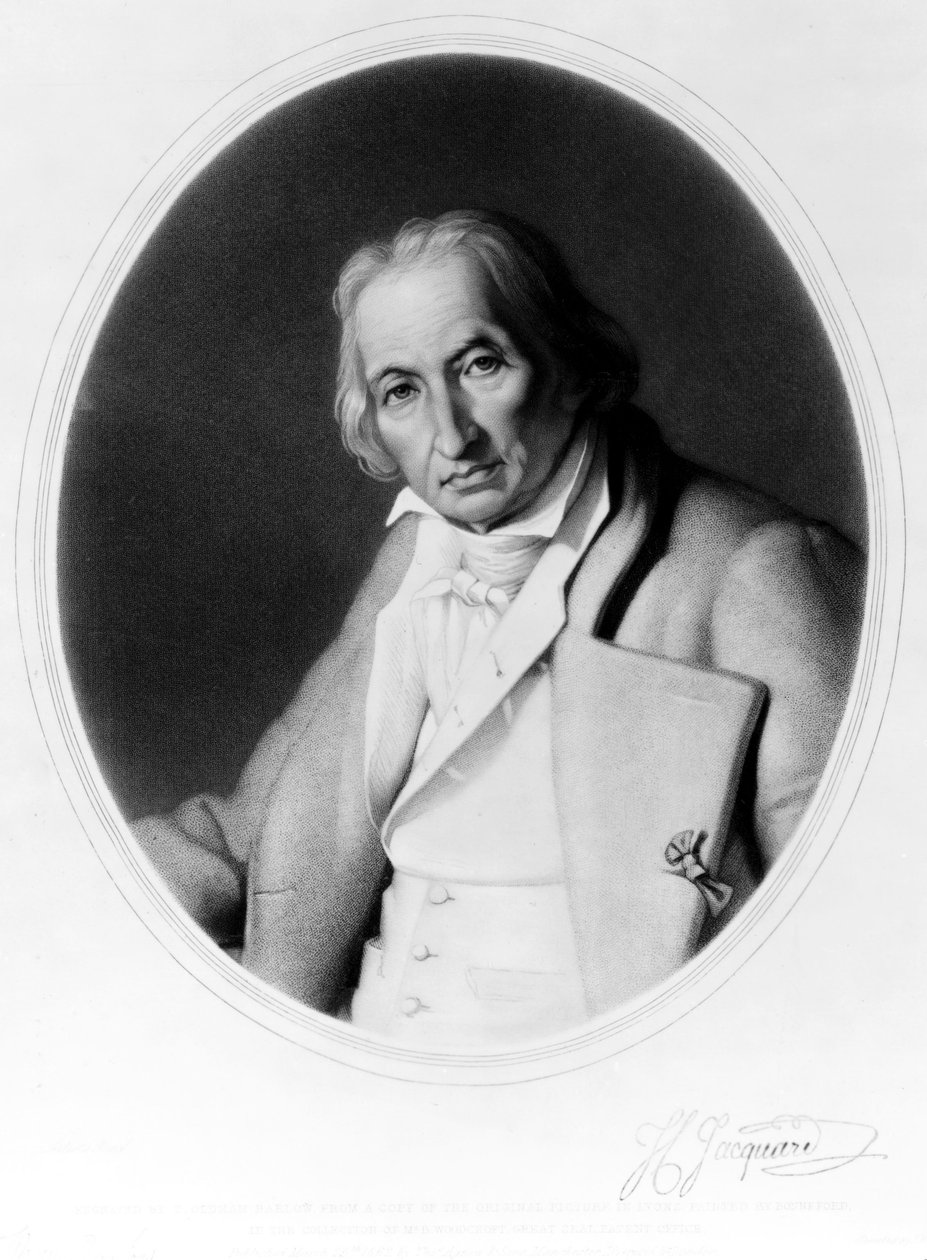 Joseph Marie Jacquard, francuski wynalazca krosna żakardowego, ok. 1840 autorstwa Unbekannt
