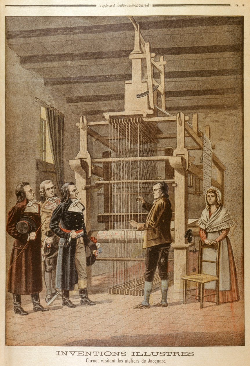 Joseph Marie Jacquard, pokazując swoje krosno Lazare Carnot, Lyon, Francja, 1801 1901 autorstwa Unbekannt