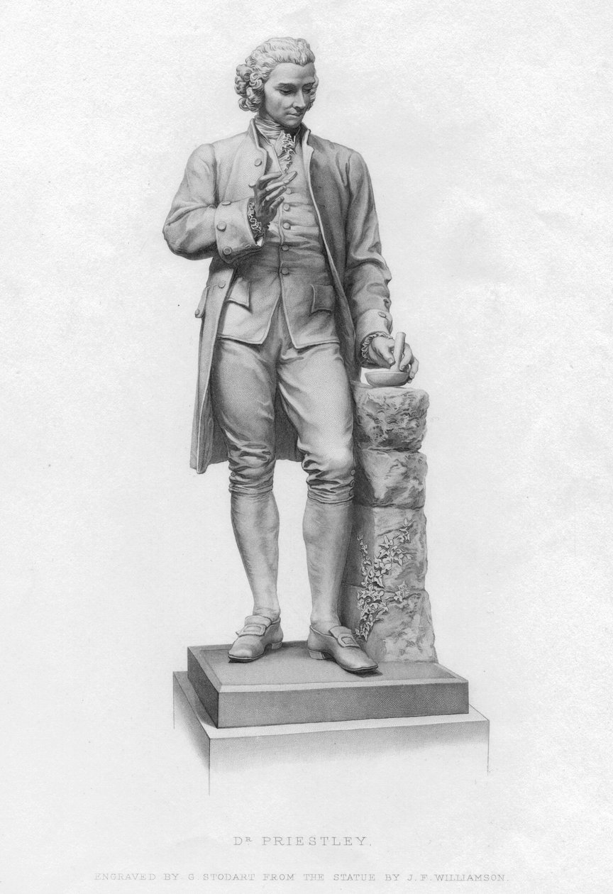 Joseph Priestley, angielski chemik i pastor prezbiteriański, XIX wiek autorstwa Unbekannt