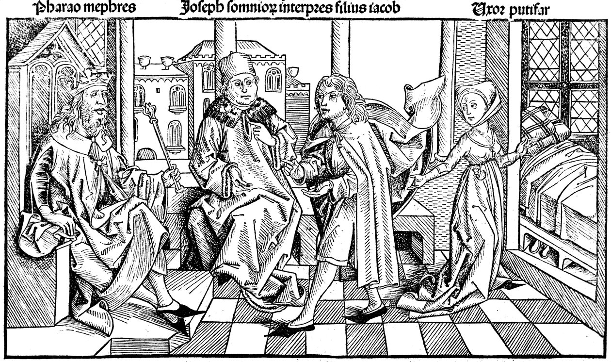 Józef interpretujący sen faraonów, 1493 autorstwa Unbekannt