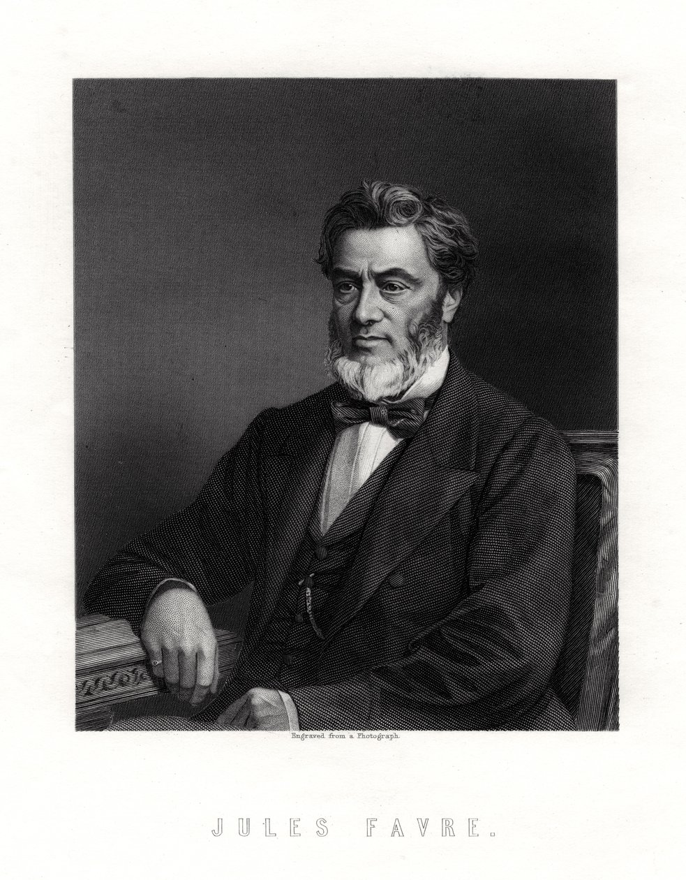 Jules Claude Gabriel Favre, francuski mąż stanu, XIX w. autorstwa Unbekannt