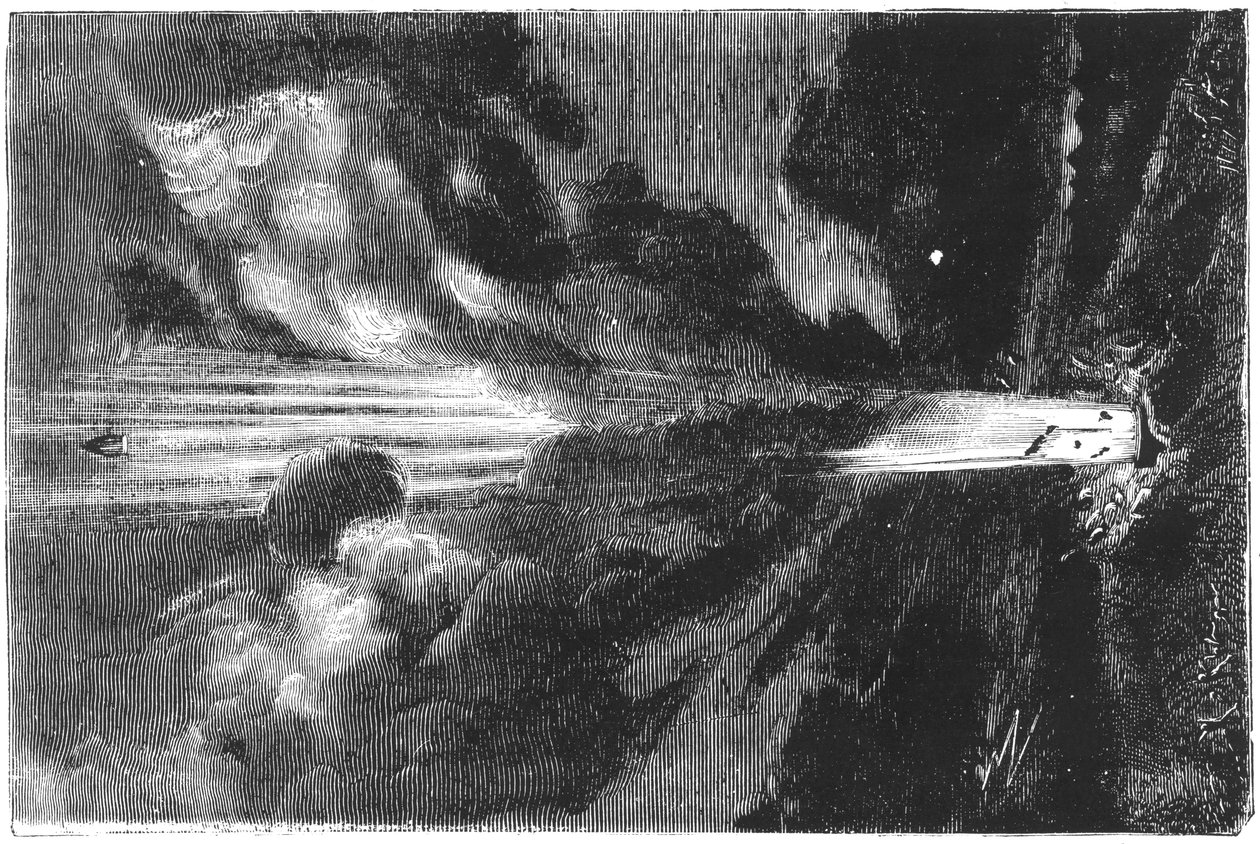 Jules Verne 1828-1905, Z Ziemi na Księżyc, 1865 autorstwa Unbekannt