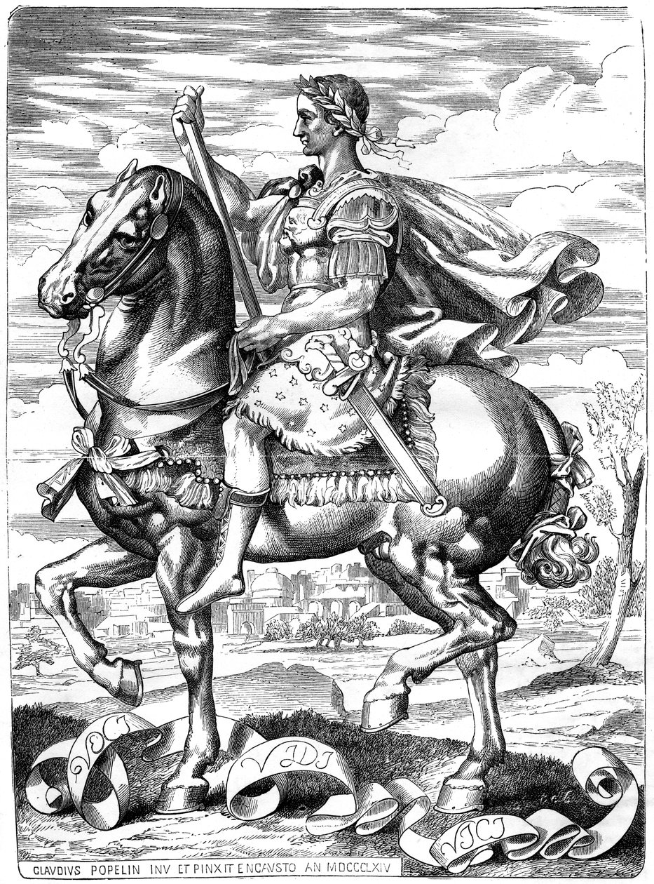 Juliusz Cezar, rzymski generał i mąż stanu, I wiek pne 1882-1884 autorstwa Unbekannt
