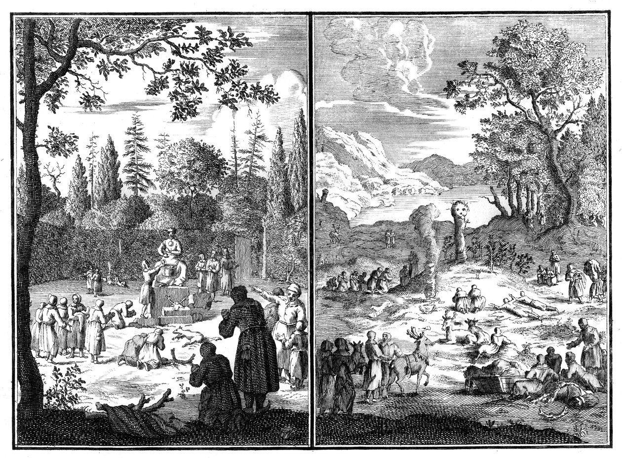 Jumala, Wirku-Accha. Bóstwo Laponii, 1727-1738 autorstwa Unbekannt