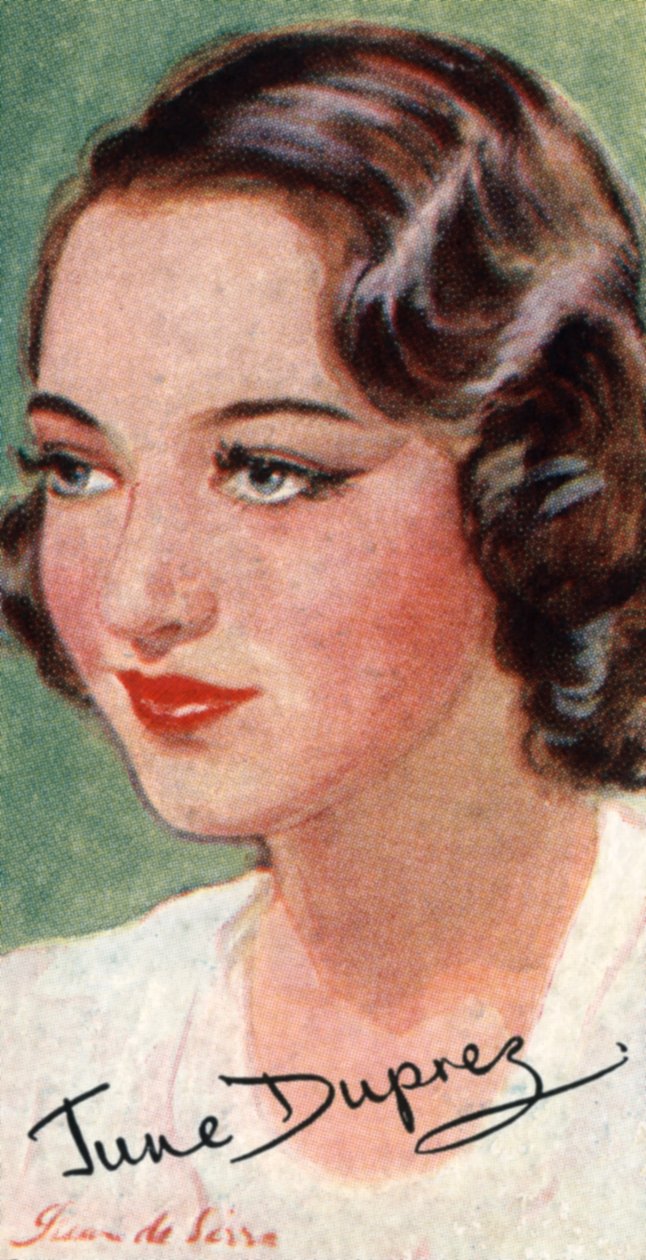 June Duprez, 1918-1984, brytyjska aktorka filmowa, XX wiek autorstwa Unbekannt