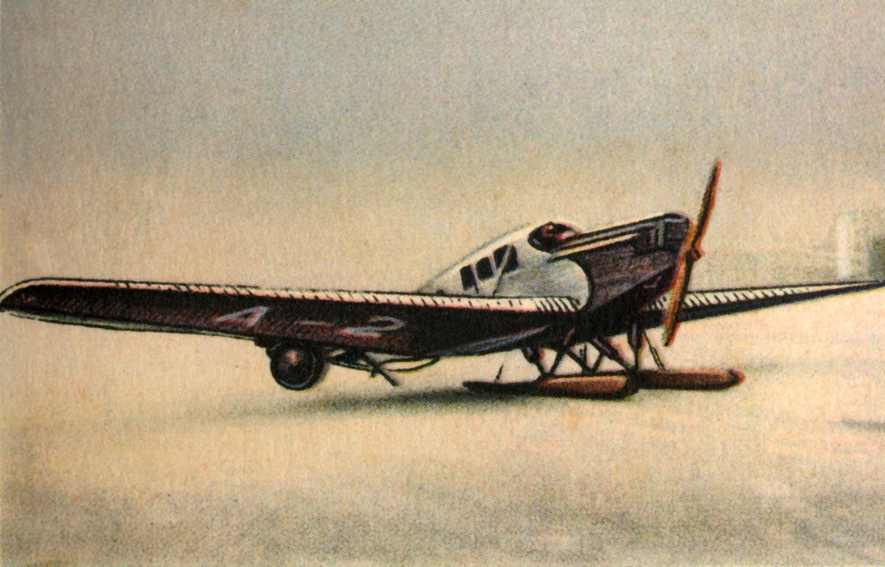 Samolot Junkers F13 L z płozami śnieżnymi, lata 20., 1932. autorstwa Unbekannt