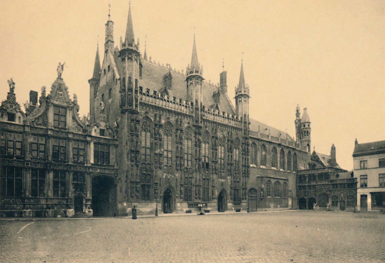 Pałac Sprawiedliwości, Ratusz i Kaplica Świętej Krwi, ok. 1910 autorstwa Unbekannt