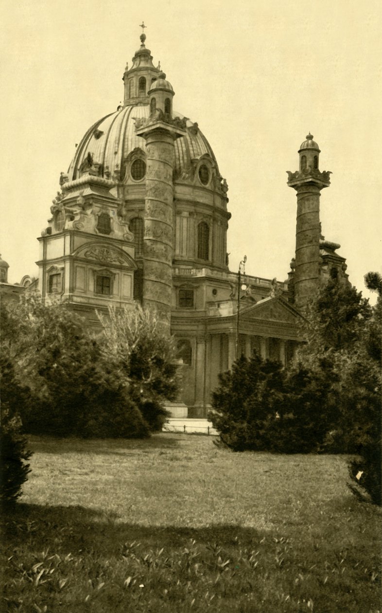Karlskirche, Wiedeń, Austria, c1935. autorstwa Unbekannt