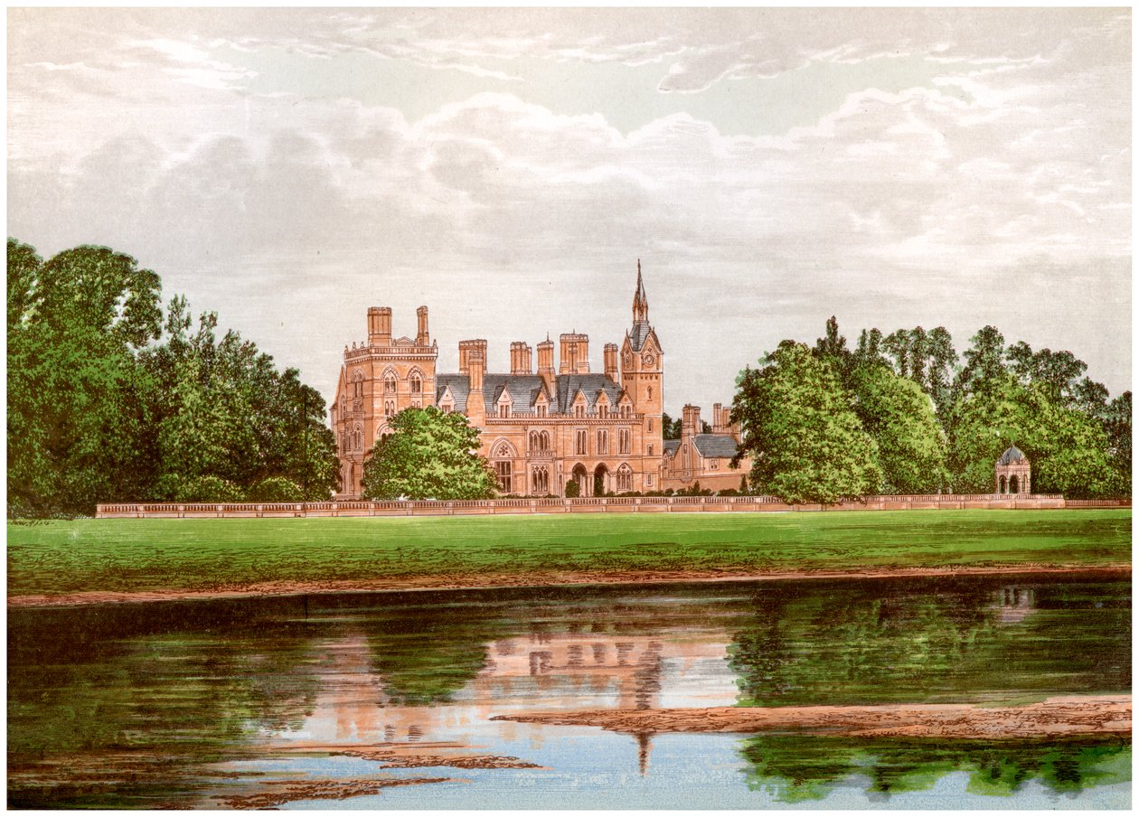 Kelham Hall, Nottinghamshire, dom rodziny Manners-Sutton, ok. 1880 autorstwa Unbekannt