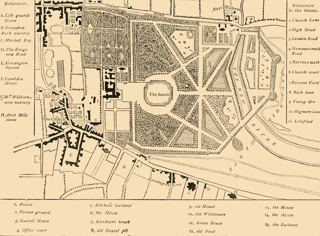Kensington w 1764 r., ok. 1876 r. autorstwa Unbekannt