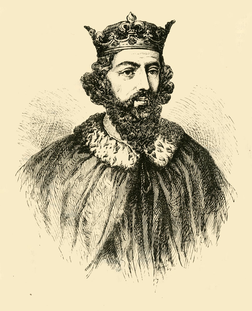 Król Alfred, 1890. autorstwa Unbekannt