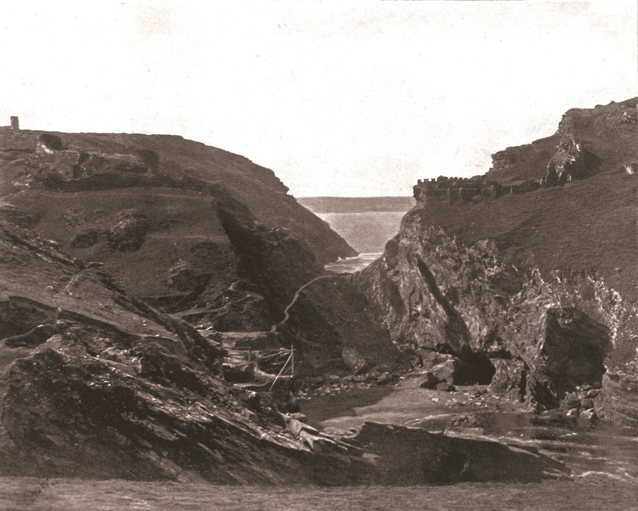 Zamek króla Artura, Tintagel, Kornwalia, 1894. autorstwa Unbekannt