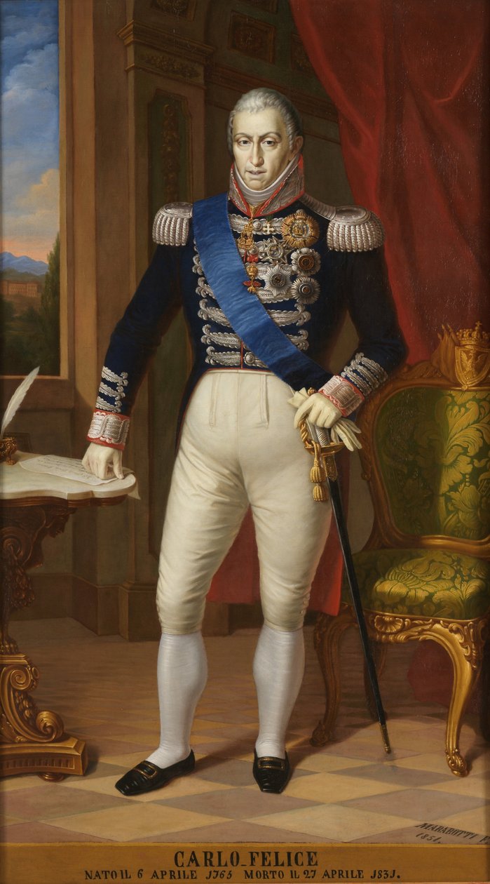 Król Karol Feliks Sardynii 1765-1831 autorstwa Unbekannt