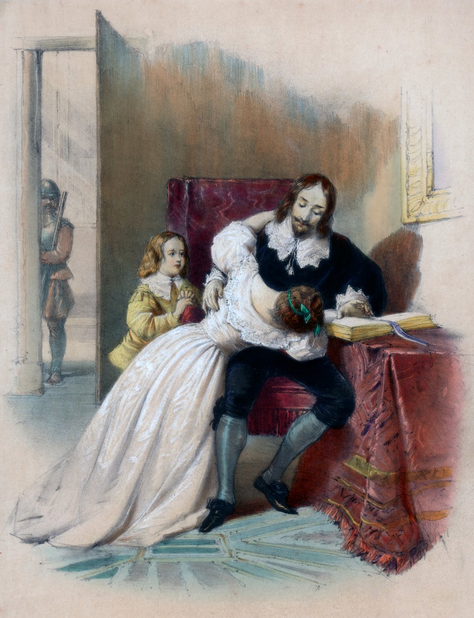 Król Karol I 1600-1649 rozstanie z dziećmi, 1838 autorstwa Unbekannt