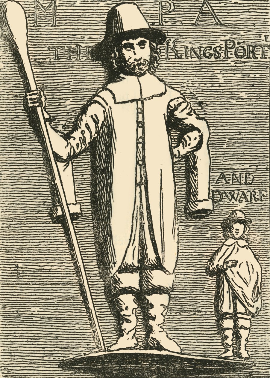 Król Karol Porter i krasnolud, ok. 1872 r. autorstwa Unbekannt