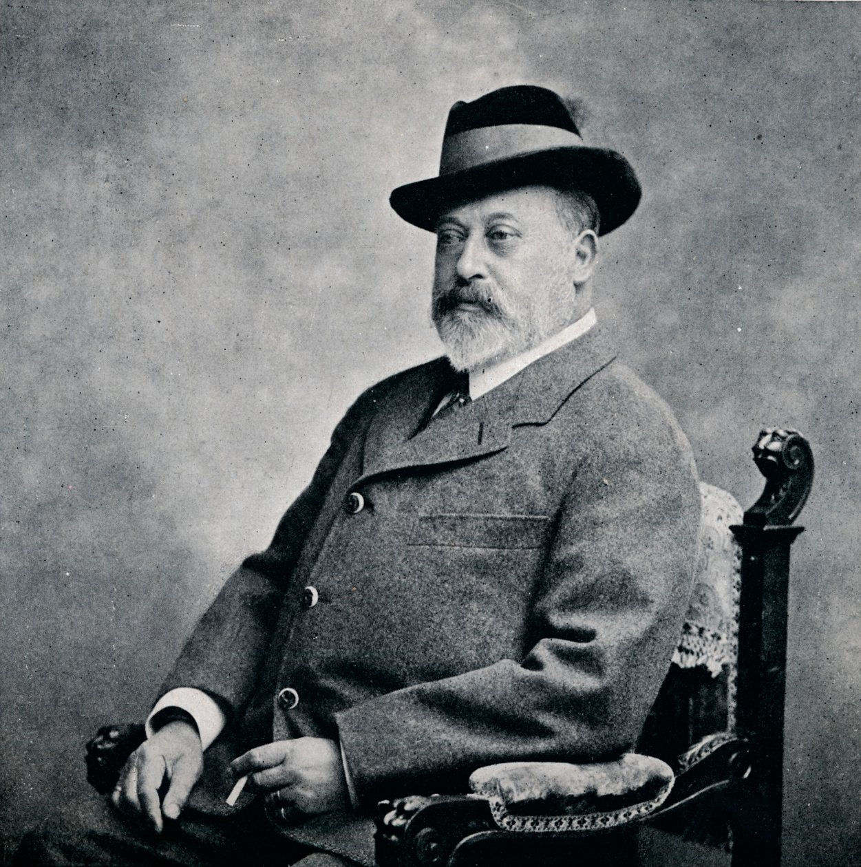Król Edward VII w tyrolskim kapeluszu, 1903 1911 autorstwa Unbekannt