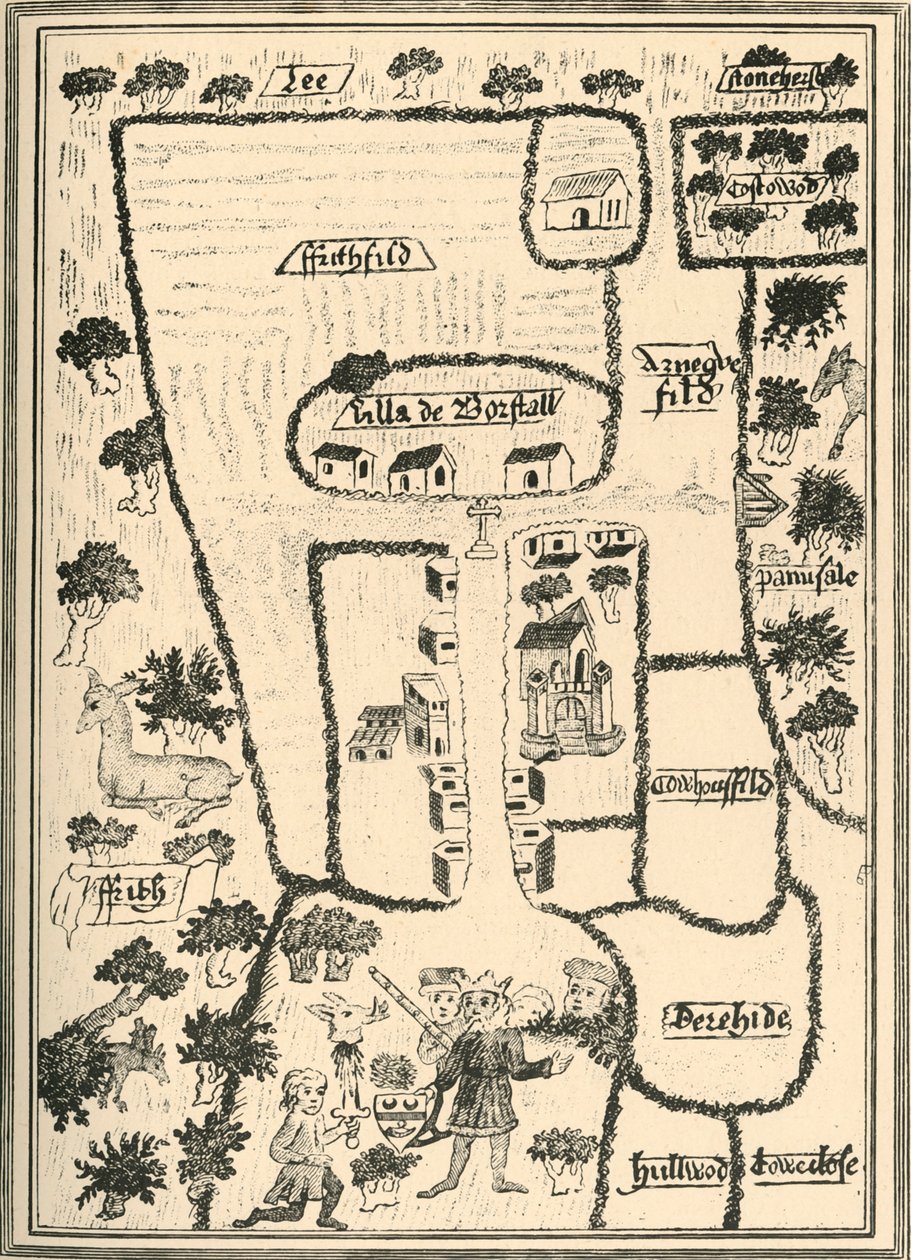 Pałac Króla Edwarda Wyznawców w Borstal Brill, 1908 autorstwa Unbekannt
