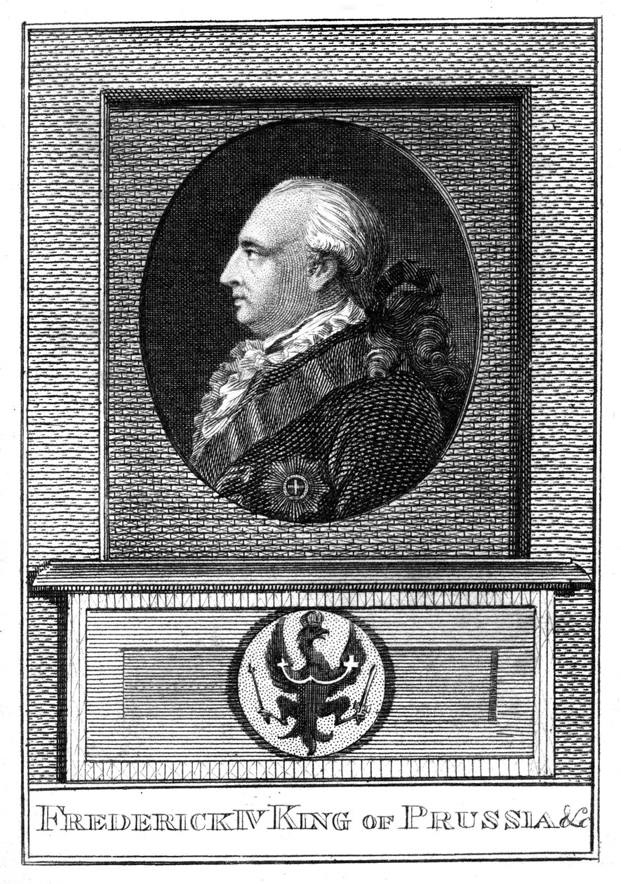 Król Prus Fryderyk Wilhelm IV 1795-1861, XIX wiek. autorstwa Unbekannt