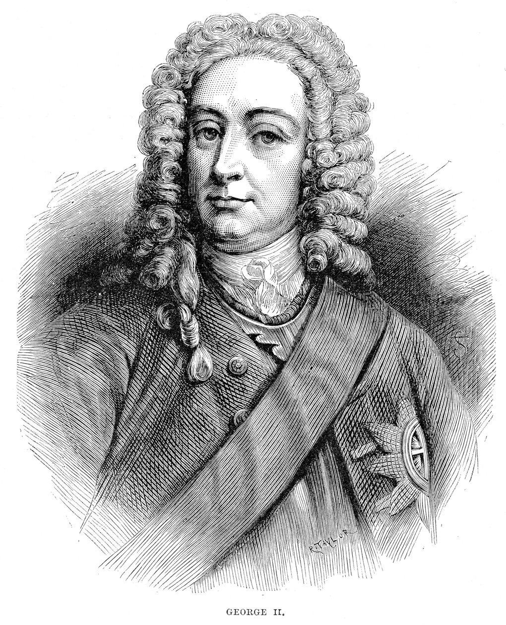 Król Jerzy II 1683-1760 Król Wielkiej Brytanii i Irlandii oraz elektor Hanoweru od 1727 r. autorstwa Unbekannt